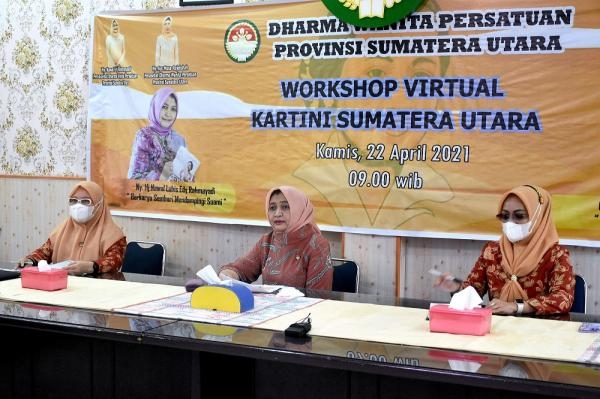 Workshop Virtual Hari Kartini, Nawal Lubis Sampaikan TentangTanggung Jawab Istri Mendampingi Suami